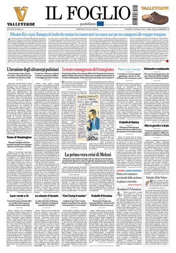 Prima-pagina-il foglio-messina-edizione-di-oggi-21-02-2025